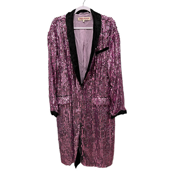 Free People Ella Sequin Duster Size Small - Picture 3 of 9